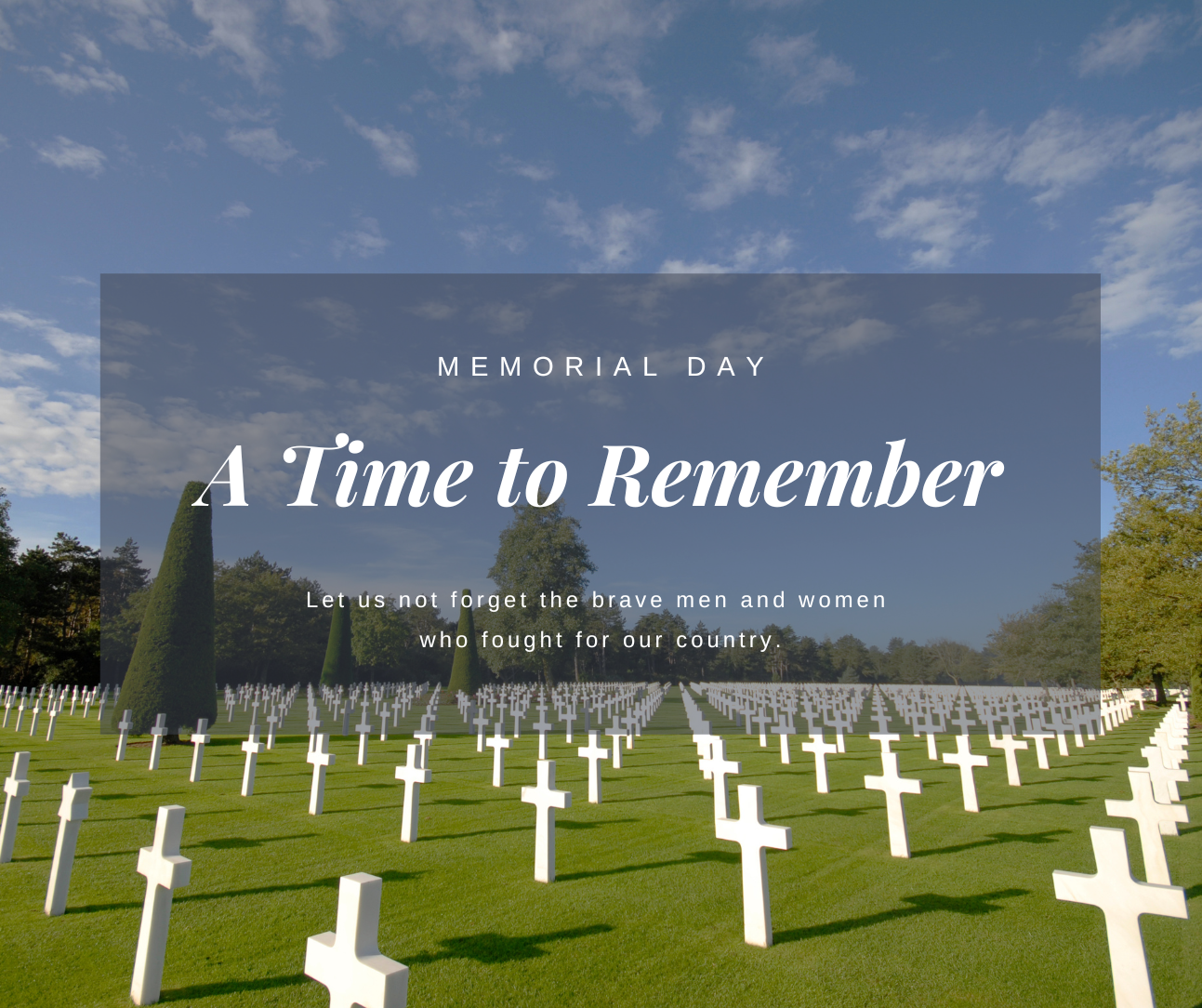 Memorial Day:  A Time to Remember
